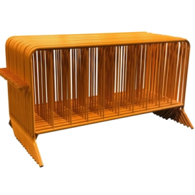 Crowd Control Steel Barricade Crossed Foot 6.5ft (2 meters)