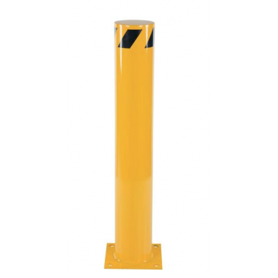 42 in. x 6.5 in. Yellow Steel Pipe Safety Bollard